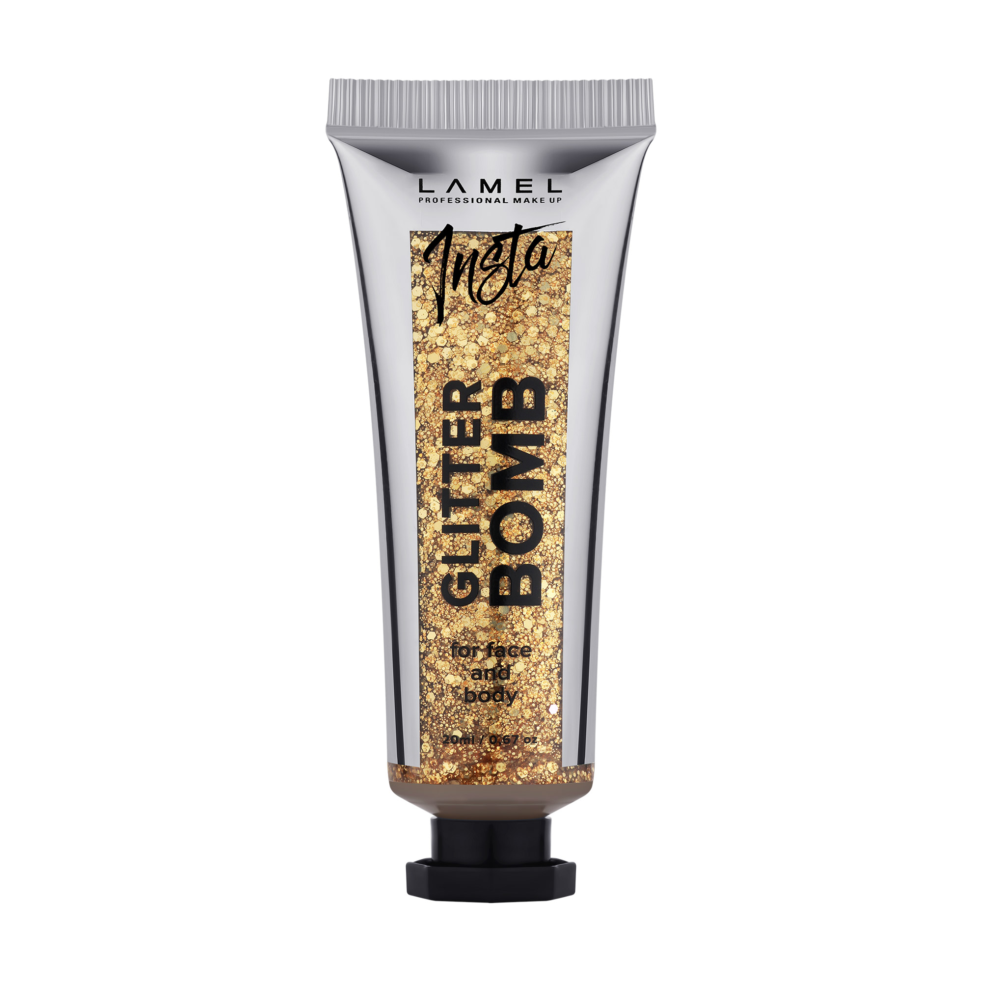 Рідкий глітер для макіяжу LAMEL Make Up Insta Glitter Bomb for Face and Body 402, 20 мл